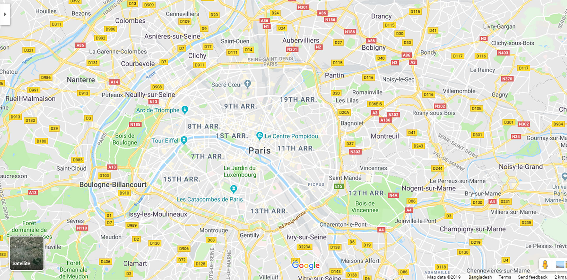 Map location